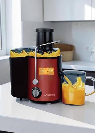 Соковыжималка 500мл 1000вт juice extractor ackiliss acl96858 r красная top shop ua_