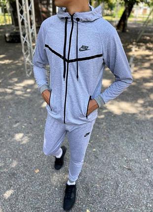Спортивный костюм nike 📌  состав: 100% хлопок материал: двухнить брюки на резинке логотип: накатка цвет: черный, серый размер: s, m, l, xl, xxl