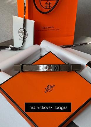 Жіночий ремінь 18 belt brown leather/silver🧡