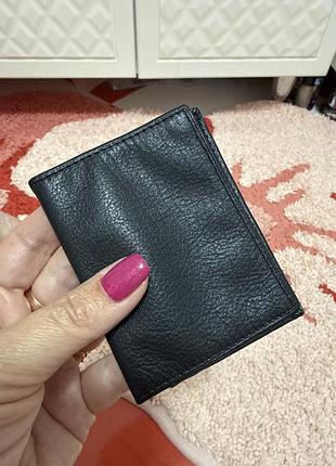 Шикарный кожаный кошелек картхолдер genuine leather