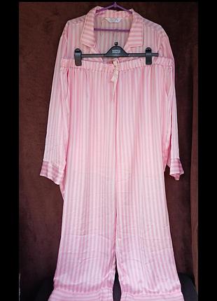 Костюм женский домашний с штанами,  атласный 2 xl, eur 50-52