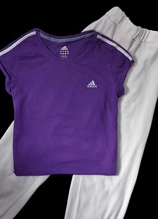 Футболка фиолетовая adidas+брюки