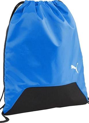 Рюкзак puma teamgoal gym sack 16l синій, чорний уні 47 x 39 см