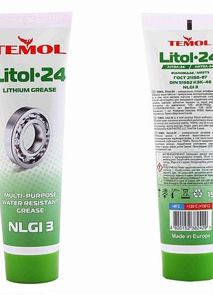 Смазка литол-24 тюбик 0.12 кг "temol" (150мл)