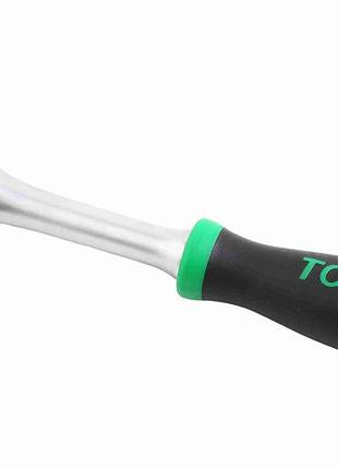 Ключ трещотка 3/8" 36 зубов "toptul" резиновая ручка