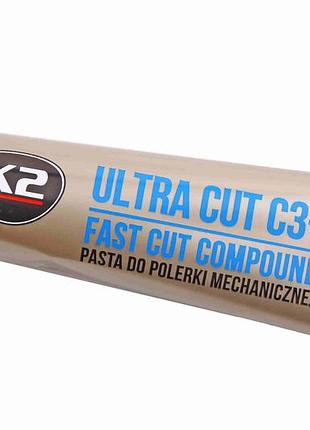 Полироль кузова паста "k2" ultra cut c3+ абразивная 100г