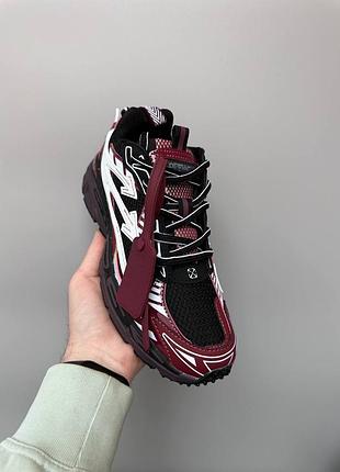 Off-white be right back burgundy 4
