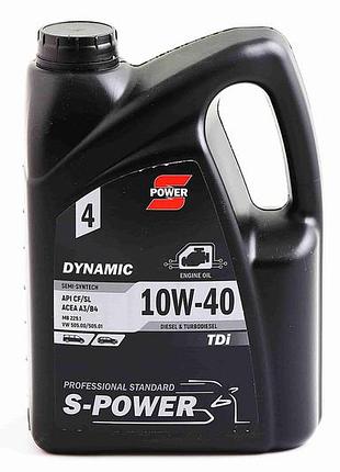 Масло дизельное 10w-40 "s-power" dynamic tdi sl/сf 4л