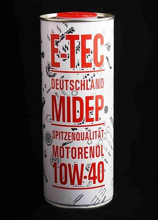 Олія 10w-40 "e-tec" метал. каністра sm/cf 1 л/0.87кг