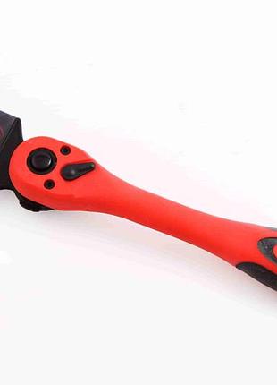 Ключ трещотка 3/8" 72 зуба "intertool" prof обрезиненный