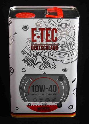 Олія 10w-40 "e-tec" метал. каністра sm/cf 4 л/3.52 кг