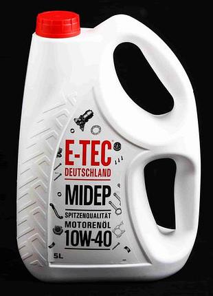 Масло 10w-40 "e-tec" пластм. канистра sm/cf 5л/4.385кг