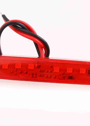 Фонарь прицепа габаритный диодный 12/24в 8-smd 100*15*10мм красный