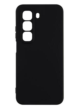 Чехол силиконовый full camera для infinix hot 50 5g с микрофиброй защита камеры черный