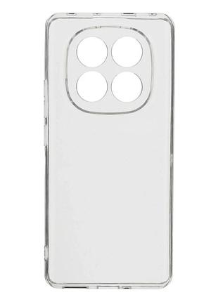 Прозрачный чехол tpu для xiaomi redmi note 14 pro 5g защита камеры легкий вес transparent