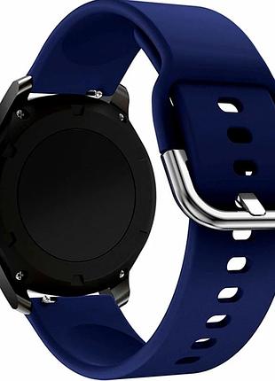 Ремешок универсальный 22mm силикон midnight blue для смарт часов samsung amazfit huawei