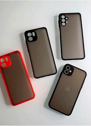 Чехол противоударный для xiaomi redmi 9a tpu красный защита от ударов и царапин
