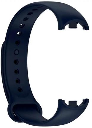 Силеконовий ремінець для xiaomi mi band 8 9 гіпоалергенний комфортний midnight blue