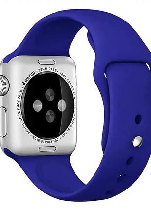 Ремешок sport band для apple watch 42 44 45 49 мм силиконовый для тренировок ocean blue