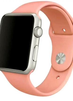 Ремешок sport band силиконовый водоотталкивающий для apple watch 42 44 45 49 мм активный отдых begonia