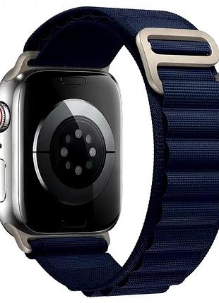 Ремешок для apple watch 42 44 45 49 мм резина комфортный аксессуар navy blue