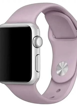 Ремешок sport band для apple watch 38 40 41 мм резина для активного отдыха цвет lavander