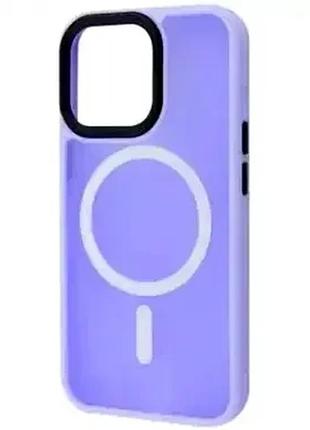 Чехол силиконовый для iphone 12 pro max противоударный с magsafe фиолетовый защита от ударов