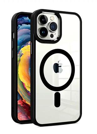 Чохол протиударний для iphone 16 pro прозорий із захистом від падінь і сумісністю з magsafe