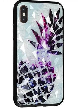 Чехол противоударный для iphone 6 6s силиконовый с принтом ананас защита от ударов и повреждений