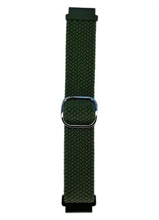 Ремешок универсальный 20мм для amazfit huawei samsung силиконовый для замены браслета зелёный