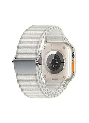 Ремешок для apple watch 42 44 45 49 мм резиновый с металлическим замком для активного отдыха и повседневного использования