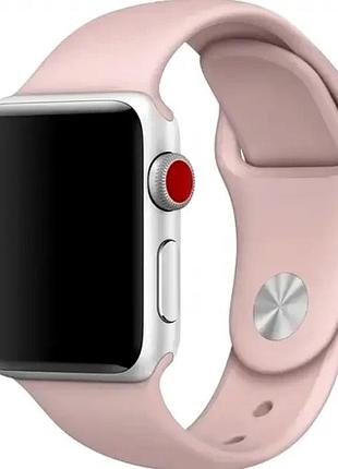 Ремінець sport band для apple watch 42 44 45 49 мм силіконовий для спорту активного відпочинку pink sand