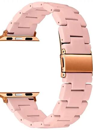 Ремешок для apple watch 38 40 41 мм бежевый три жемчужины для мужчин и женщин