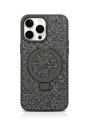 Чехол противоударный для iphone 16 plus серый с magsafe защита от ударов и падений