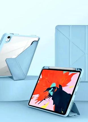 Чехол противоударный для ipad air 12.9 2024 силиконовый защита от падений jd105 синий