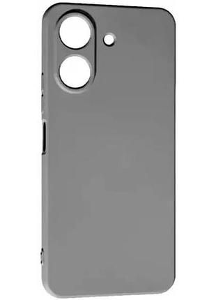Чохол силіконовий для xiaomi redmi 13c захист від ударів сірий для захисту смартфона