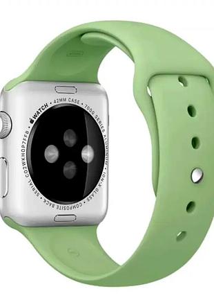 Ремінець sport band для apple watch 38 40 41 мм легкий гумовий для тренувань зелений