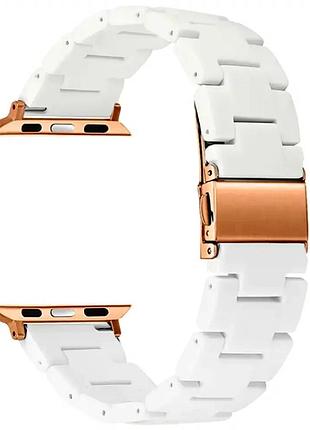 Ремешок для apple watch 38 40 41 мм мягкий материал активное использование белый
