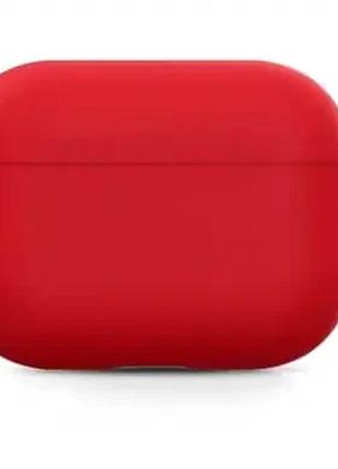 Чехол силиконовый противоударный для airpods pro защита от ударов красный