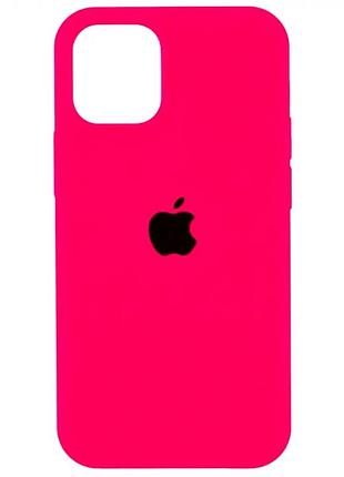Силіконовий чохол full case для iphone 13 pro неоновий рожевий захист від ударів для активних користувачів