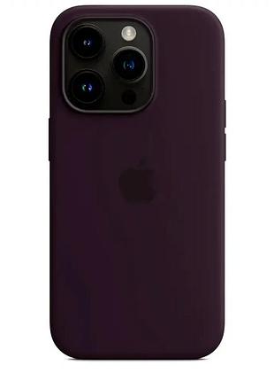 Чехол силиконовый для iphone 16 pro фиолетовый противоударный с микрофиброй защита от царапин
