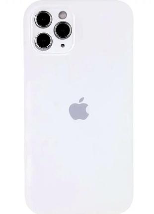 Чехол силиконовый для iphone 12 pro белый противоударный с защитой камеры для надежной защиты устройства