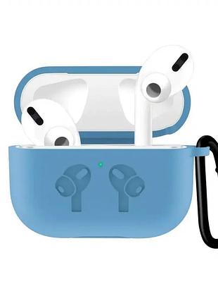 Чехол силиконовый для airpods 3 защита от повреждений гибкий с вырезом для зарядки и крышкой черный