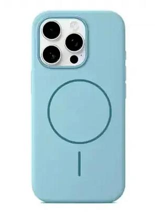 Силіконовий чохол для iphone 16 pro max turquoise захист від ударів з magsafe