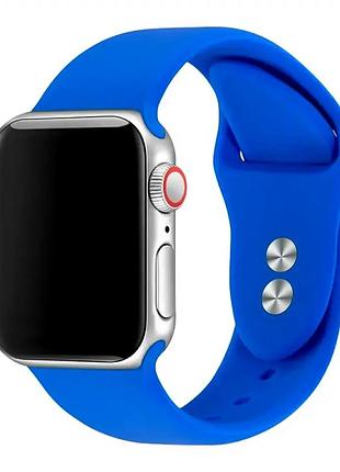 Ремешок sport band для apple watch 38 40 41 мм комфорт прочность для спорта кобальтовый