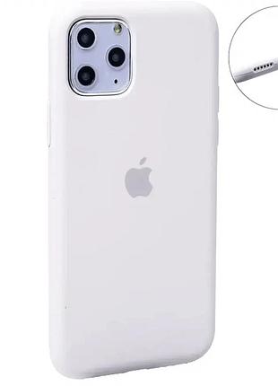 Силіконовий чохол full case для iphone 12 pro max 6.7 білий захист від ударів і подряпин