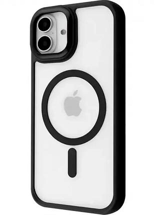 Чехол силиконовый для iphone 17 черный противоударный с magsafe защита от ударов и царапин