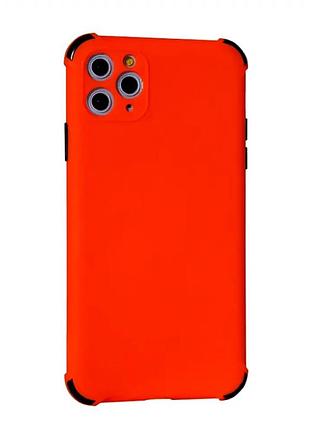 Чохол протиударний для iphone 11 pro силіконовий жовтогарячий захист від падінь і ударів
