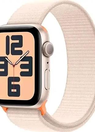 Ремешок nylon loop для apple watch 38 40 41 мм воздухопроницаемый нейлон кремовый
