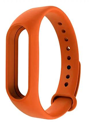 Ремінець silicone sport band для xiaomi mi band 3 4 легкий силікон водовідштовхувальний жовтогарячий